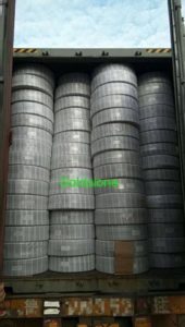 pvc hose in container
