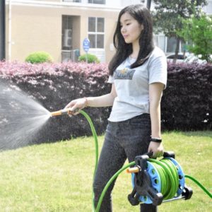 pvc garden hose in using